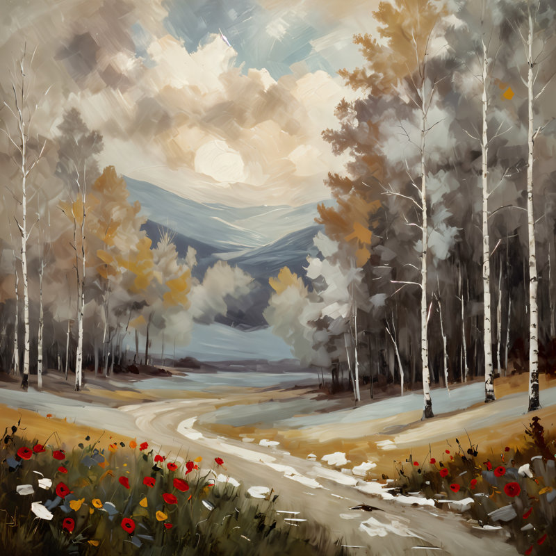 Forest Path, 48" H x 48" W