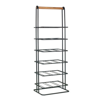Centerville Floor Wine Bottle Rack in Black