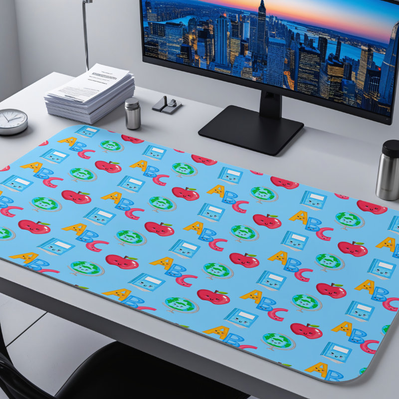Polyester Desk Pad, 14.4x12.1