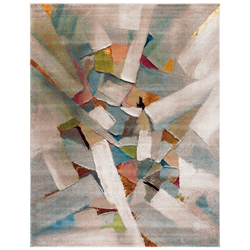 Geometric Shapes Area Rug, Rectangle 235 x 305cm