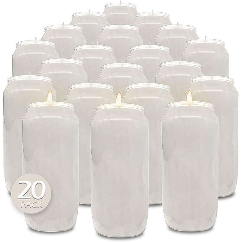 Bougie pilier Symple Stuff, Paquet de 20, H 7 po x l 2,6 po x P 2,6 po