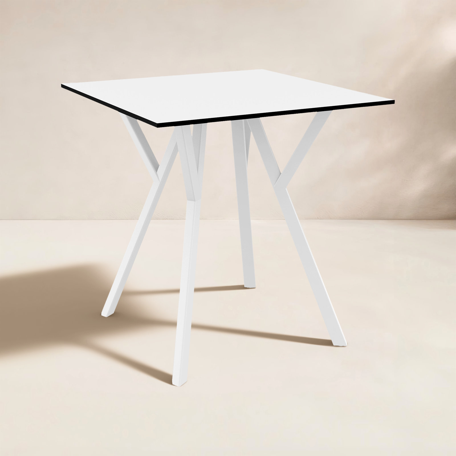 Lexington 27.5 " Patio Dining Table, White