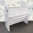4 Tiers Book Megazine Rack Bookshelf Storage 25 X 11 X 23.6" Floor Stand Tabletop Or Wallmount White Easy Assembly, Also Great For Tools Boards Paper