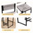 Upholstered Counter Stool with Metal Frame