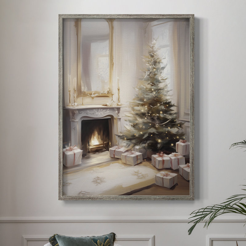 Christmas Holiday Art -Series 2-CCCIII Framed Print - Solid Wood, 30" H x 24" W