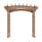 Yardistry Cedar Arched Garden Arbour With Trellis Panels - Large