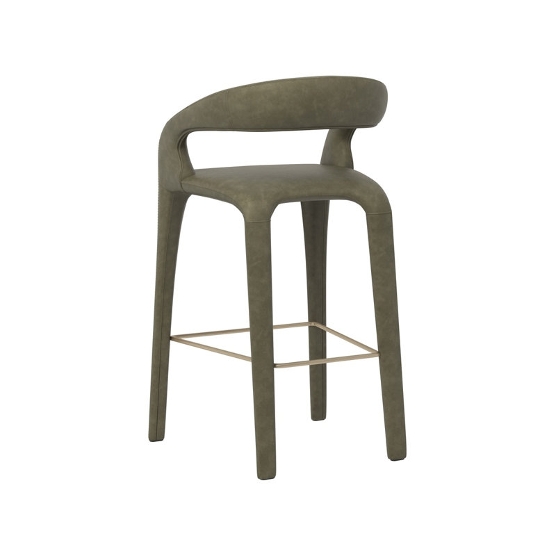 Atika Upholstered Bar Stool, Ivanhoe Pine, Bar Stool (29.75" Seat Height)
