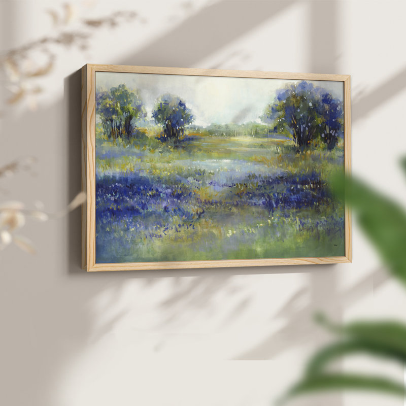 Wildflower View -Framed Print - Restickable, 8" H x 10" W, Natural