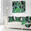 Tourbillon fractal vert foncé - coussin imprimé abstrait-30615965-30615968