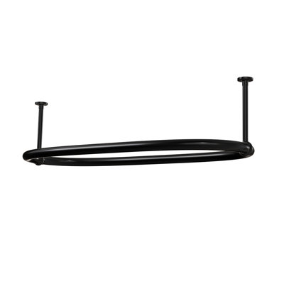 Aare 30cm Curved Fixed Shower Curtain Rail