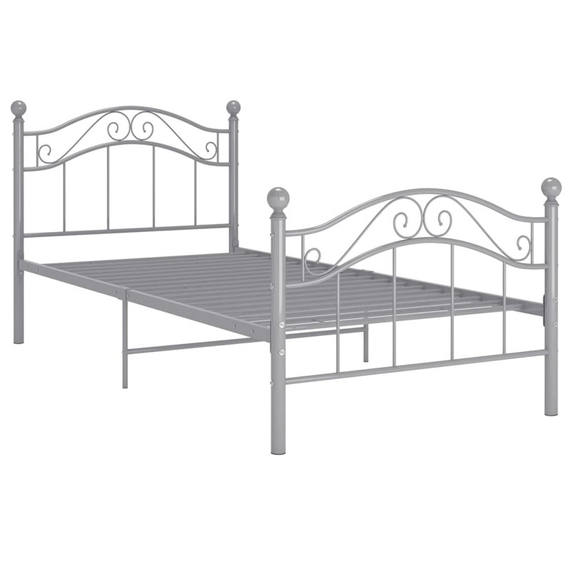 Gapspard Bed, 90 x 200cm, Silver