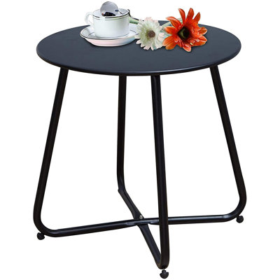 Table d'appoint en acier Ebern Designs