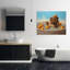 Capybara en toile de bain orange, design par Lucia Heffernan-1793937567