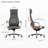 Genuine Leather Executive Office Chair With Adjustable Headrest