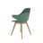 We’re it Nola Mid-Century Modern Accent Chair for Home and Office - Wood Frame, Upholstered Seat & Back, Green-1250029591