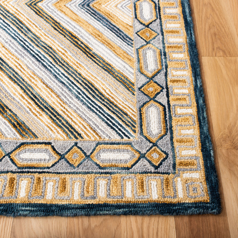 Tapis intérieur / extérieur touffeté à la main Seidl, Rectangle 9 pi x 12 pi