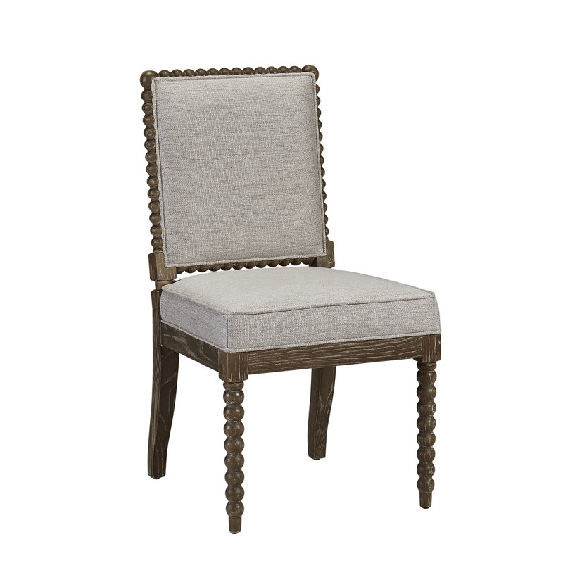 Chaise d'appoint Camoni, Gris clair, Brun
