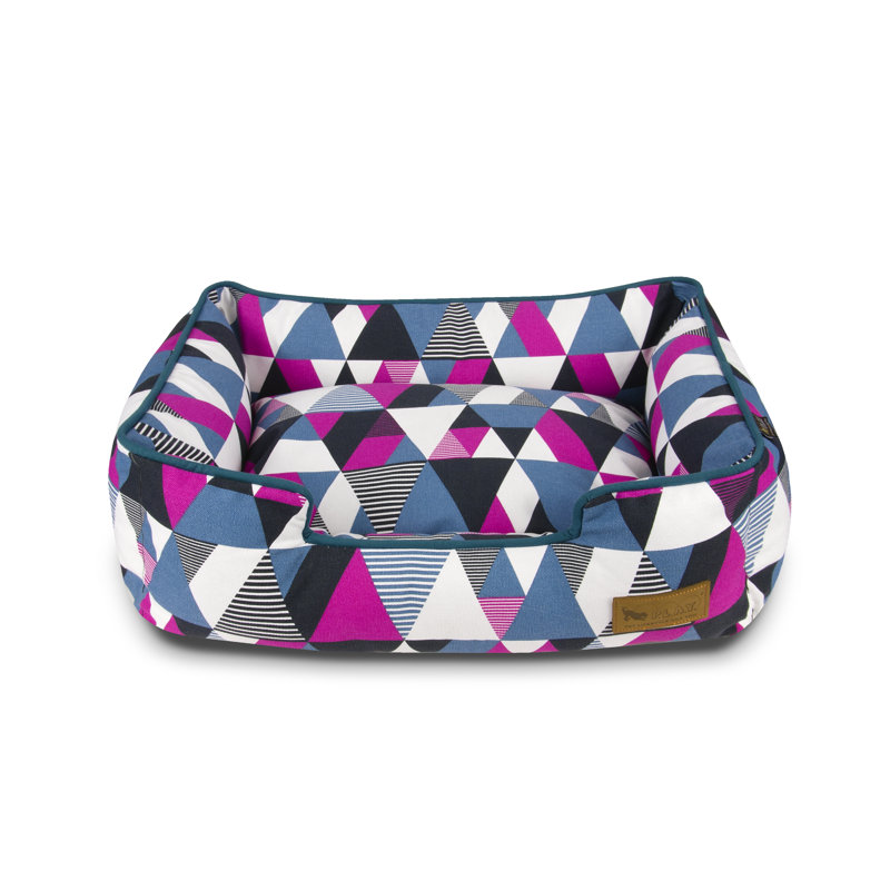Mosaic Cotton Bolster Pet Bed, Extra Large (37" W x 44" D x 10" H)