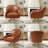 Bathford Faux Leather Swivel Club Chair
