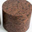 Ensemble de 2 tables basses gigognes rondes, table d'appoint en forme de souche d'arbre, sans assemblage, table d'appoint rustique à grain de tourbillon naturel pour le salon, décor de maison de campagne moderne Wabi-Sabi, pommeau brun