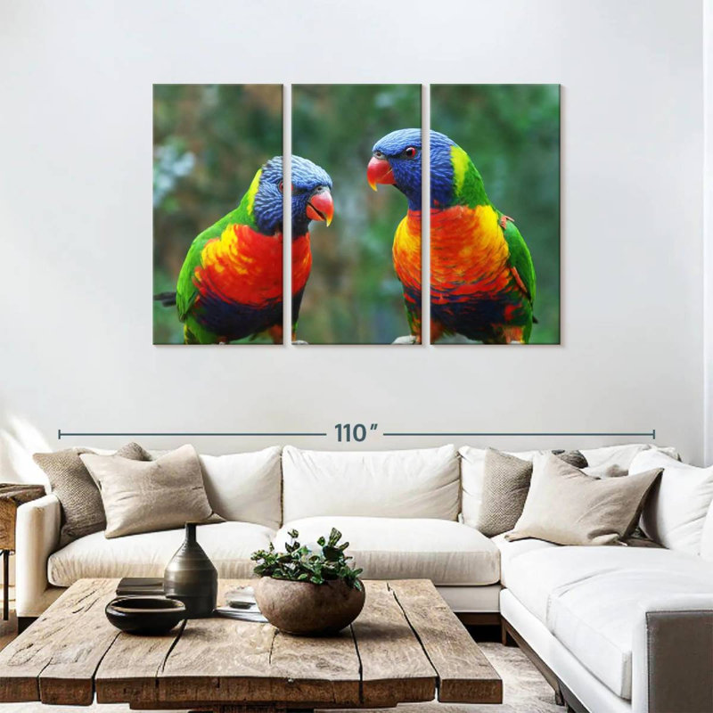 Brampt Lorikeet Buddies, 48" H x 74" W