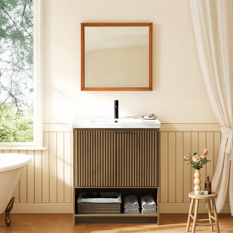 Ensemble de meuble-lavabo gris Maxbano , 30"