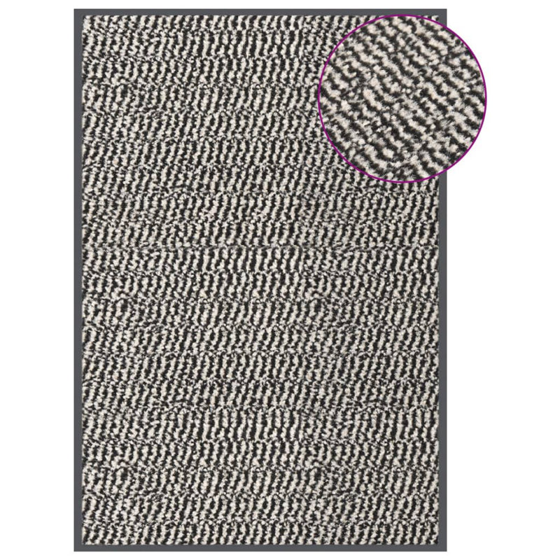 Katerine Non-Slip Geometric Indoor Doormat, 60cm W x 90cm L, Light Brown