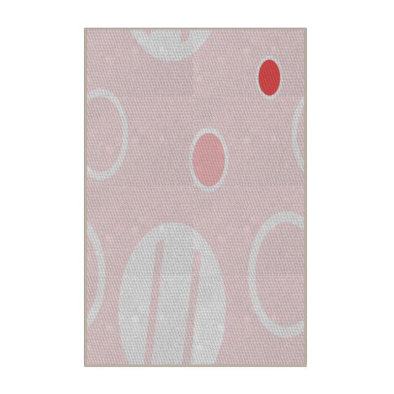 Tapis gris/zone noire à motifs, Rectangle 6 pi x 9 pi