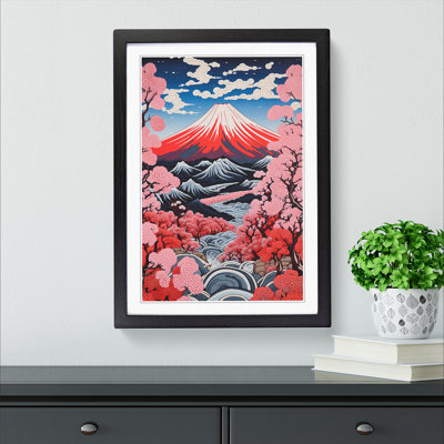 Mount Fuji Constructivism No.2 - Framed Print