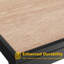 Table d'appoint carrée pour l'extérieur en bois avec protection contre les rayons UV
