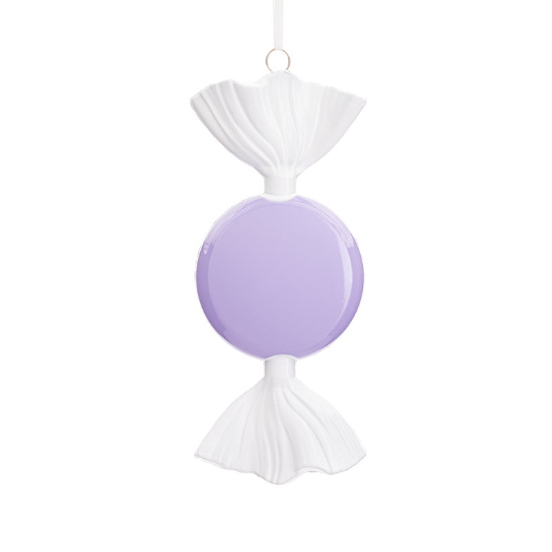 Assortiment d'ornements de bonbon 7 "très lustré. Comprend un assortiment de 3 ornements par sac., Lavande