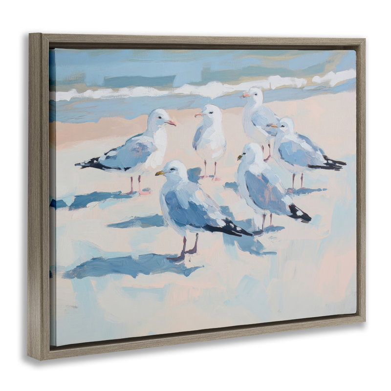 Cadre flottant Summer Seagulls, Cadre flottant orme Montalcino, H 25 po x l 31 po