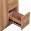 Meuble-lavabo moderne en bois avec rangement polyvalent et design élégant
