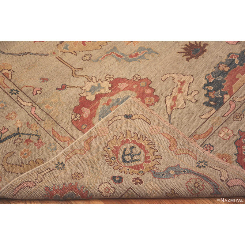 Tapis turc moderne unique en son genre Oushak