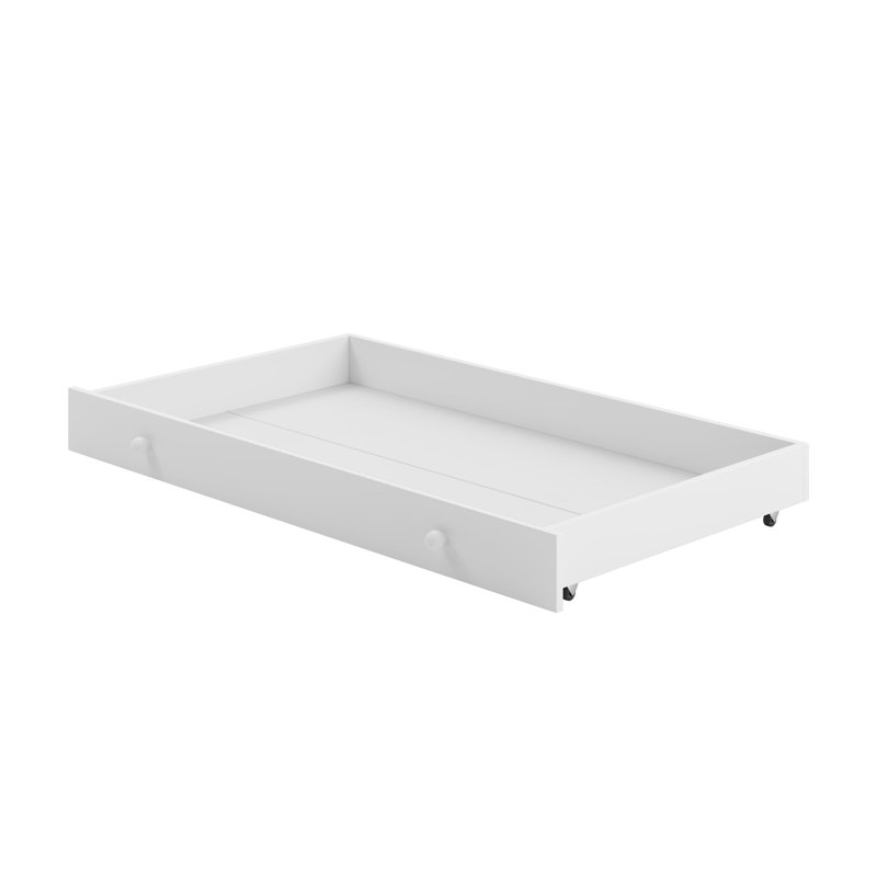 Single bed Erik, Black/White, European Toddler (80 x 160cm)