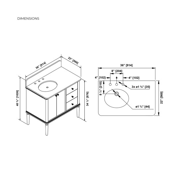 Dimensions du produit