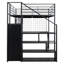 Lit mezzanine en métal avec poste de travail intégré-632047075-632047074
