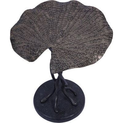 Lily Pad Leaf Side Table in Cast Aluminium