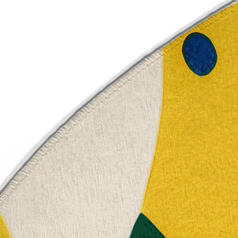 Tapis intérieur et extérieur Bouncy Flair, Rond 5 pi