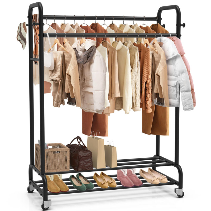 109.2cm Rolling Clothing Rack
