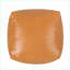 Repose-pieds contemporain en similicuir de 16 po x 16 po x 16 po pour repose-pieds | Similicuir caramel-531784614