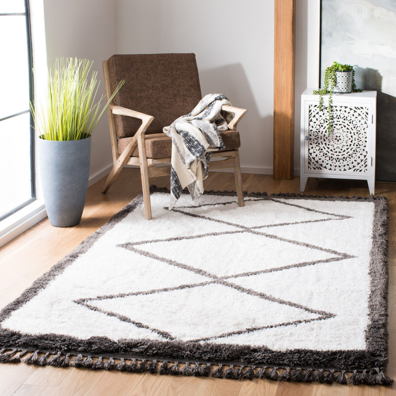 Tapis à poils longs Allon, Rectangle 5 pi 3 po x 7 pi 6 po