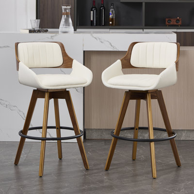 Swivel Upholstered Counter & Bar Stool