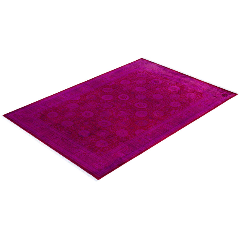 Tapis unique en laine 5 pi 1 po x 7 pi 4 po Huckstep