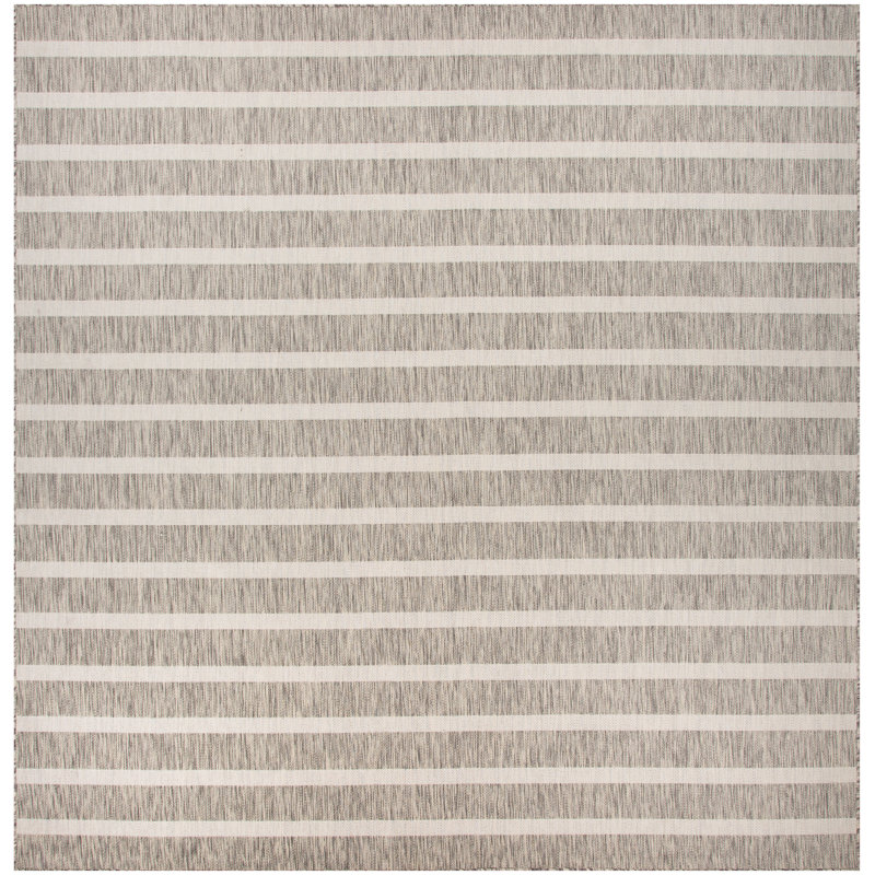  Positano 12' x Square Grey Ivory Modern Rug, Gray, Square 12'