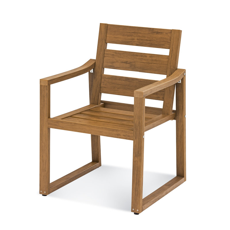 Chaise de patio Barner, Teck