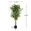 Ficus artificiel 63 "avec pot 63"