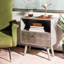 Table de chevet 20 po Elegant & Modern Goins - Noyer gris Mid-Century