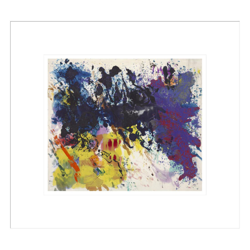 «Sans titre 5-76» par Morris Louis - Reproduction giclée encadrée, H 13,75 po x l 15,08 po