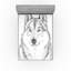 Drap-housse noir et blanc Ambesonne-106743062